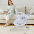 Load image into Gallery viewer, Portable Baby Bouncer Infant Rocker Seat with Detachable Toy Bar-Gray
